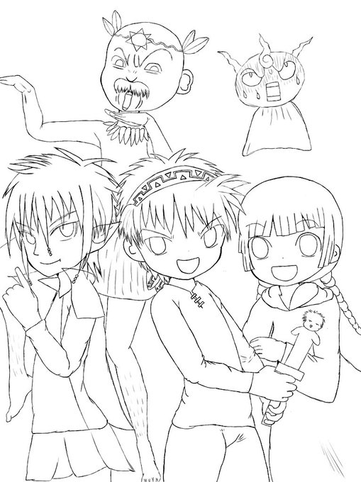#魔法陣グルグル
#絵描きさんと繫がりたい 
#イラスト好きさんと繋がりたい 
#イラスト

線画は線画で良さみが深くて、これはこれで残したいと思ってしまう⤴️ 