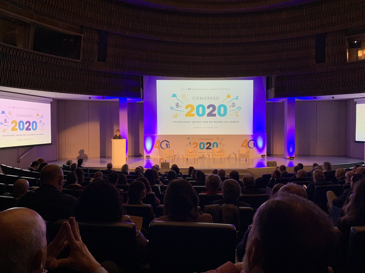 ProcuradoresE's tweet photo. Comienza el Congreso 2020 de @UProfesional bajo el slogan de “Profesiones Unidas por un Mundo en Cambio” con la participación del presidente de @ProcuradoresE y secretario de UP, Juan Carlos Estévez, @_OrtegaVictoria @Yolanda_Diaz_ https://t.co/8dIAGbyvUD