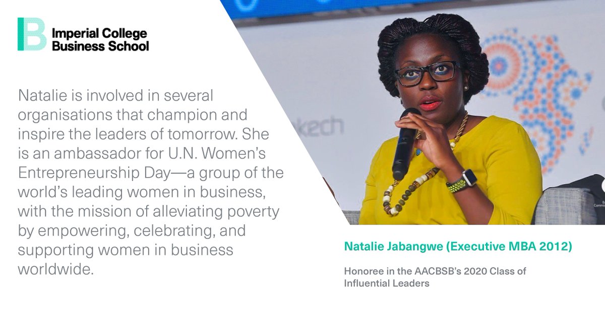 Read why alumna Natalie Jabangwe (Executive MBA 2012) @JabangwePNN
was such a worthy winner of #AACSBleads Influential Leader Award 2020
imprl.biz/2wiHuNk
#ImperialWomen