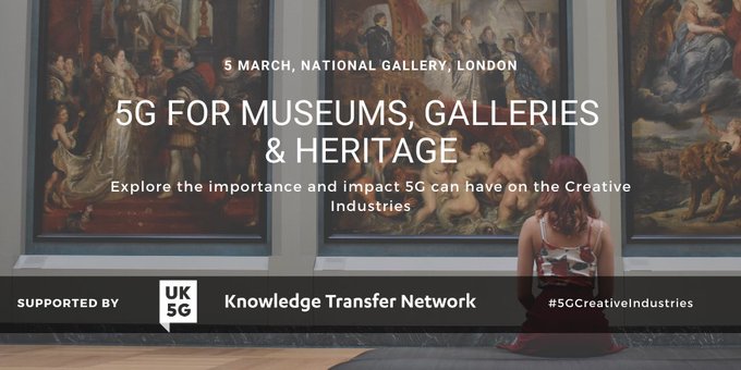 OliverVH's tweet photo. Looking forward to hearing about unlocking the potential of 5G for culture and creativity from some great speakers today @NationalGallery X Lab @UK_5G @KTNUK #5GCreativeIndustries #MuseTech
https://t.co/C8DncPfrMQ https://t.co/jtnBizQCPE