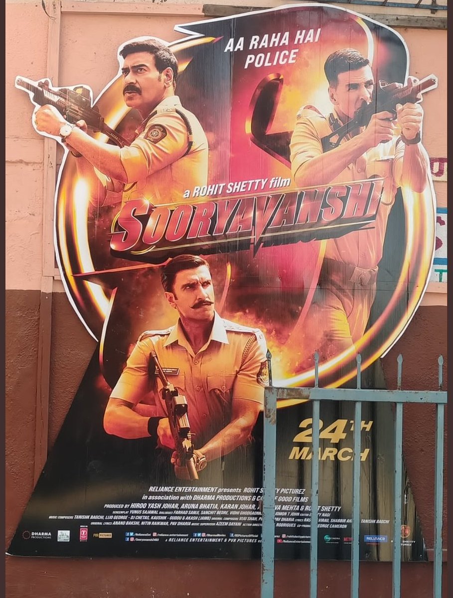 HarmindarBOi77's tweet photo. Poster Arrive At #Gaity....
#Sooryavashi #Singham #Simbaa
#24thMarch.... https://t.co/1xpZAMdrqv