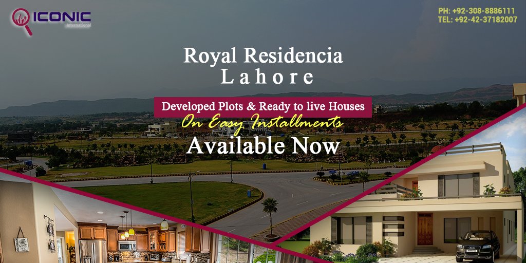 iconicinternat2's tweet photo. Visit https://t.co/Fi7Y7hgXB6 and explore 1000 + fully furnished house &amp; residential plots in iconic, safe, and secure community Royal Residencia, Lahore.
Feel free to contact us now!
Pak: +923088886111
Website: https://t.co/cBQxYkynJh
#propertylisting #propertyforsale https://t.co/MaajW7XtzB