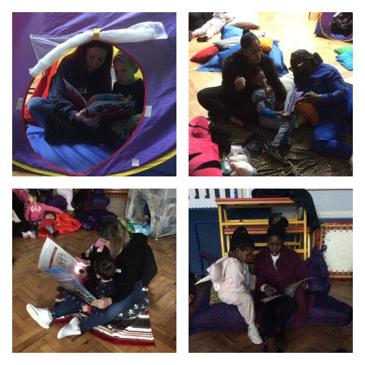 GodwinPrimary's tweet photo. Our Reception children sharing stories with their parents. @WorldBookDayUK #shareastory #everychildareader #godwinlovesreading #findtherightbook - Mrs Traveller reminded parents that non-fiction books are great to share with children too! https://t.co/EGeVsqUFyv