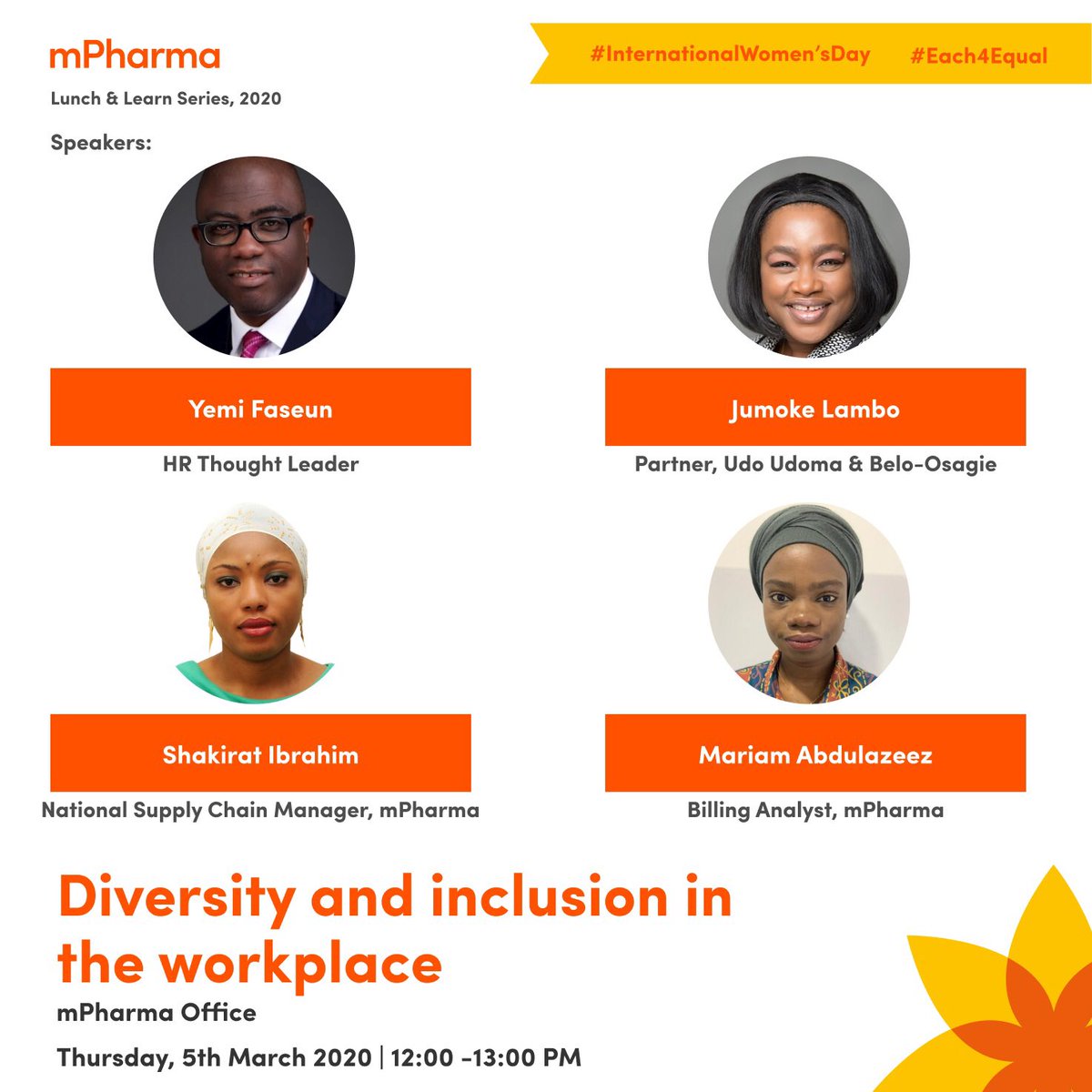 EmmaUnuode's tweet photo. A lunch and learn meet up  In celebration of #InternationalWomensDay , in usual @mPharmaHealth style we make it insightful and fun 👏🏾😄

#humansofmpharma #ingoodhealth #learningisfun 
@FaseunYemi https://t.co/oQlIUHNwqu