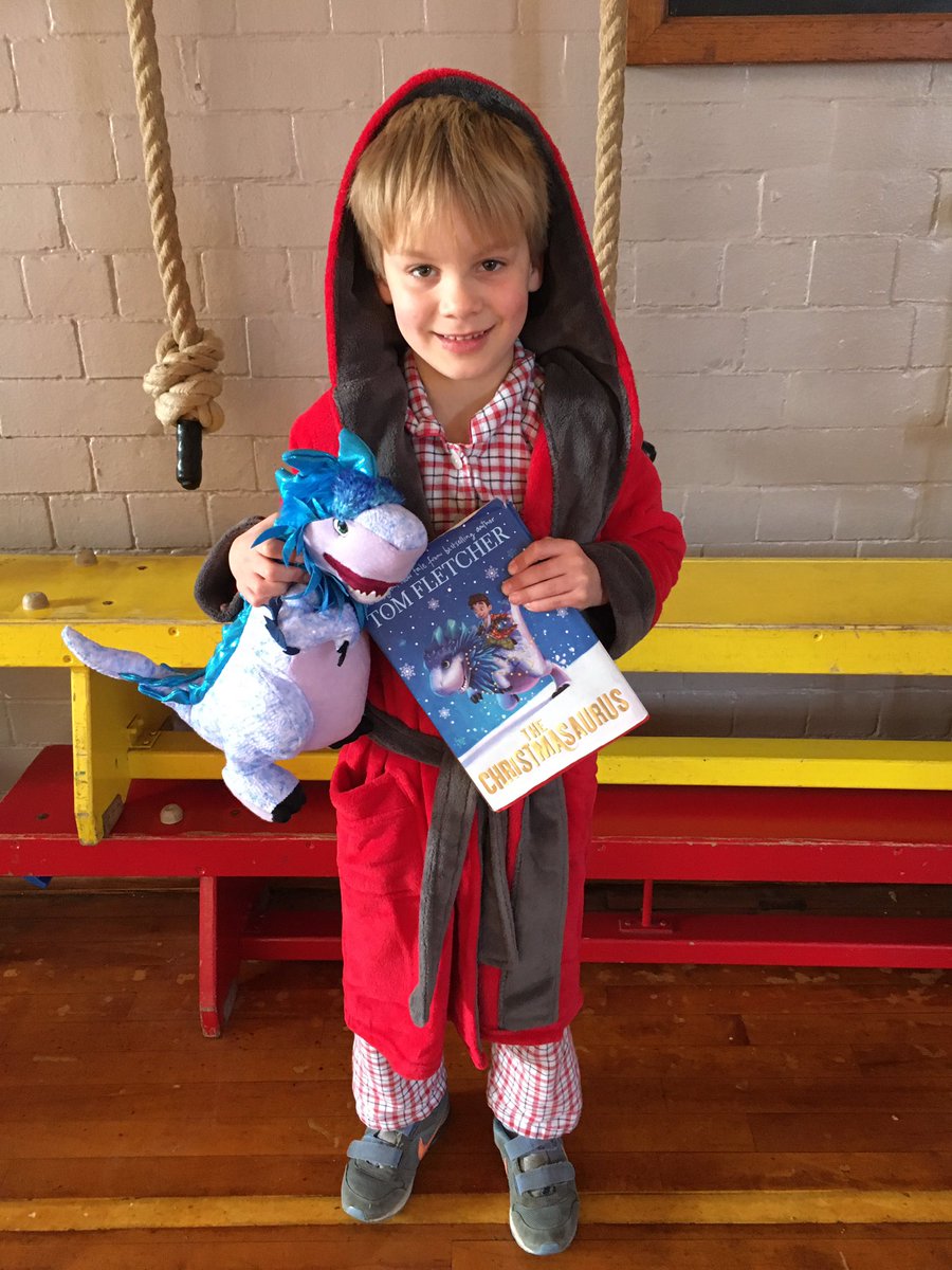 BunburyACE's tweet photo. Look who arrived at school today @TomFletcher @DougiePoynter #creakers #christmasaurus #dinosaur https://t.co/wRMUUpGihV