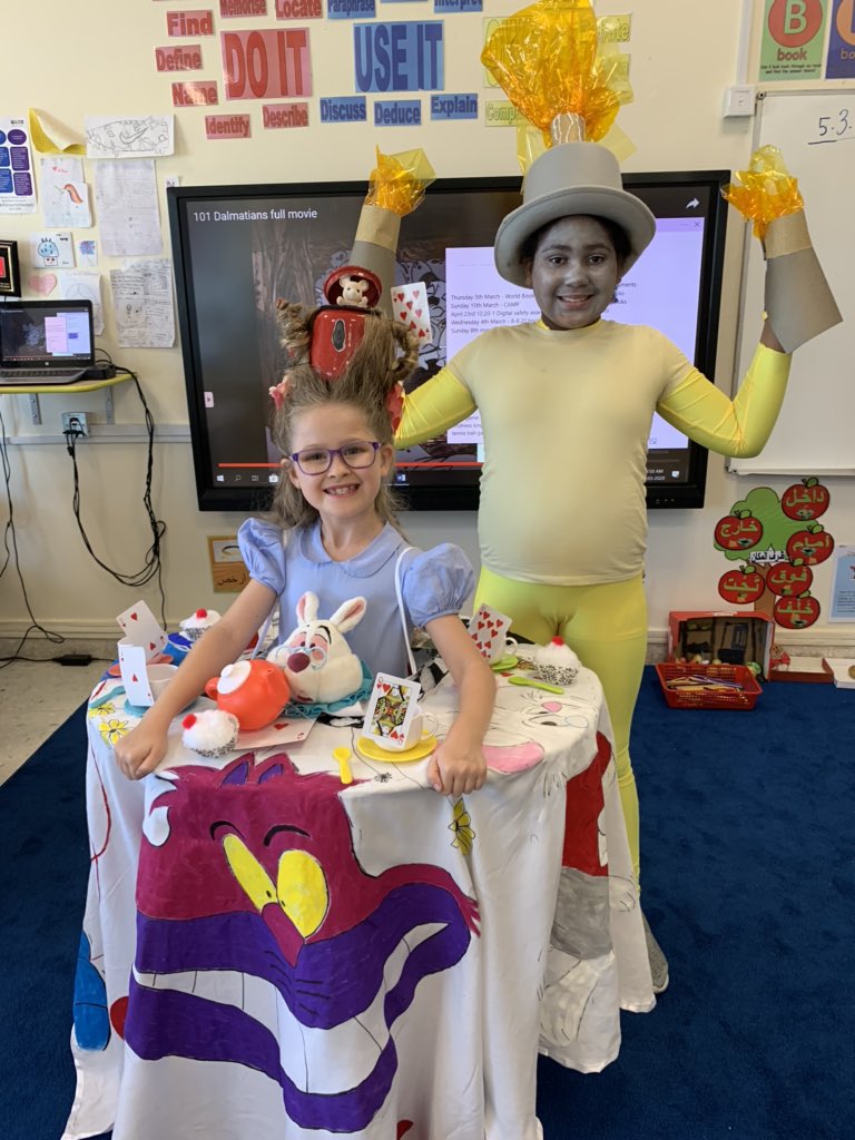 These are the two winners from #JPSyear4’s best costumes award! Well done to “Alice in Wonderland” and “Lumiere from Beauty and Beast!” Wowzers! Excellent effort girls! #WorldBookDay