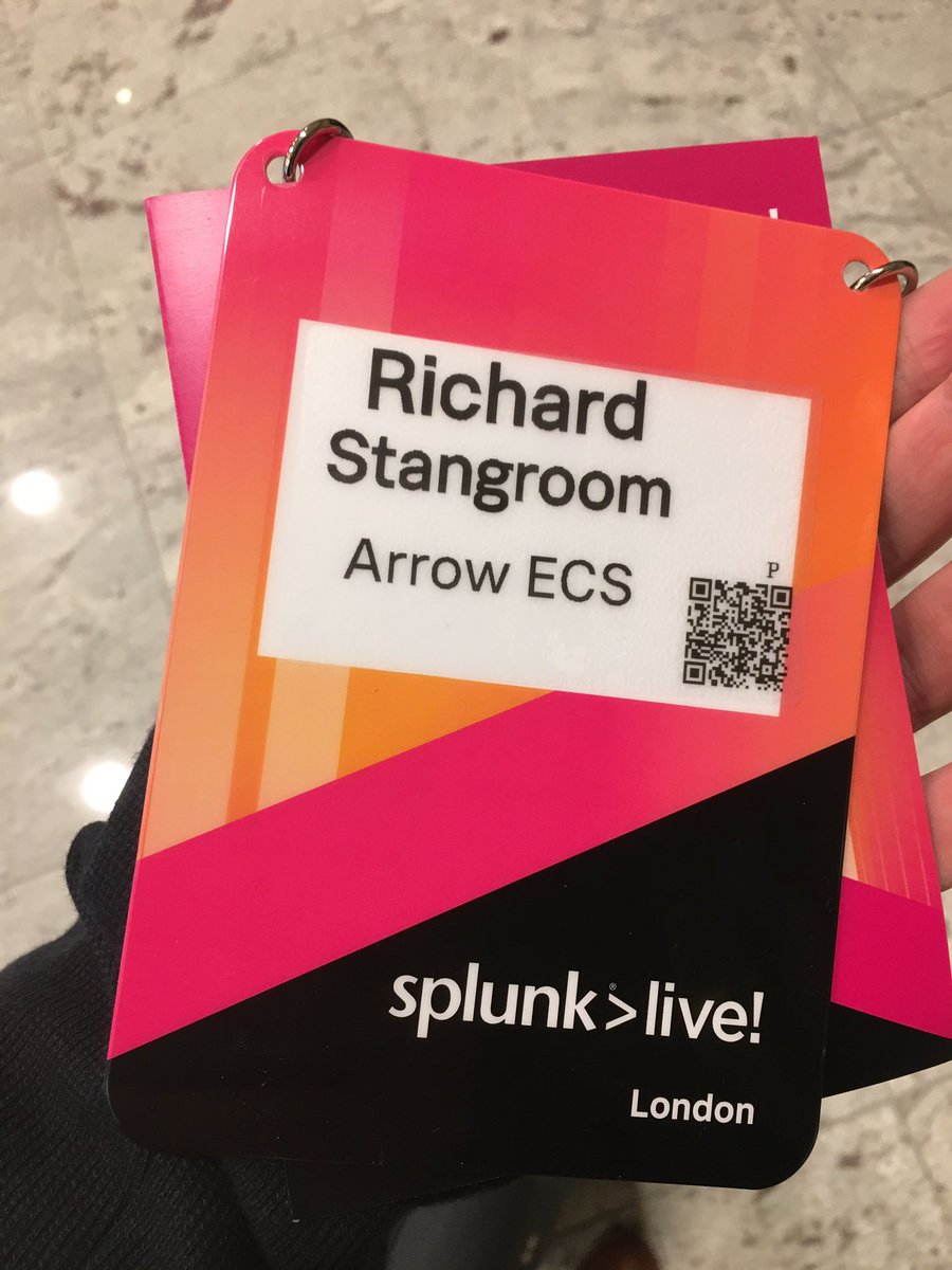 Stanners_Arrow's tweet photo. Looking forward to #SplunkLiveLDN https://t.co/fndowFAo8a