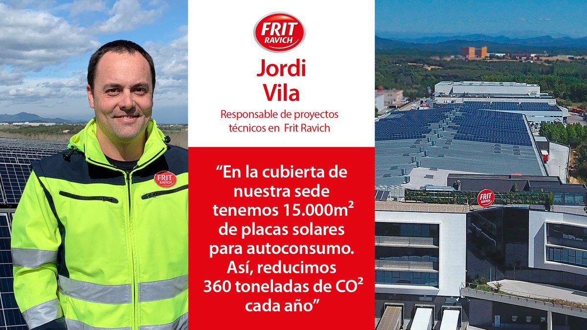 frit_ravich's tweet photo. 🍃¿Sabías que reducimos 360 toneladas de CO² cada año? Jordi, responsable de proyectos técnicos, nos cuenta que con la energía solar reducimos nuestra huella ambiental el equivalente al consumo anual de luz y gas de 200 familias formadas por 4 personas.
#sostenibilidad
#FeelFrit https://t.co/9ODY7b4FIA