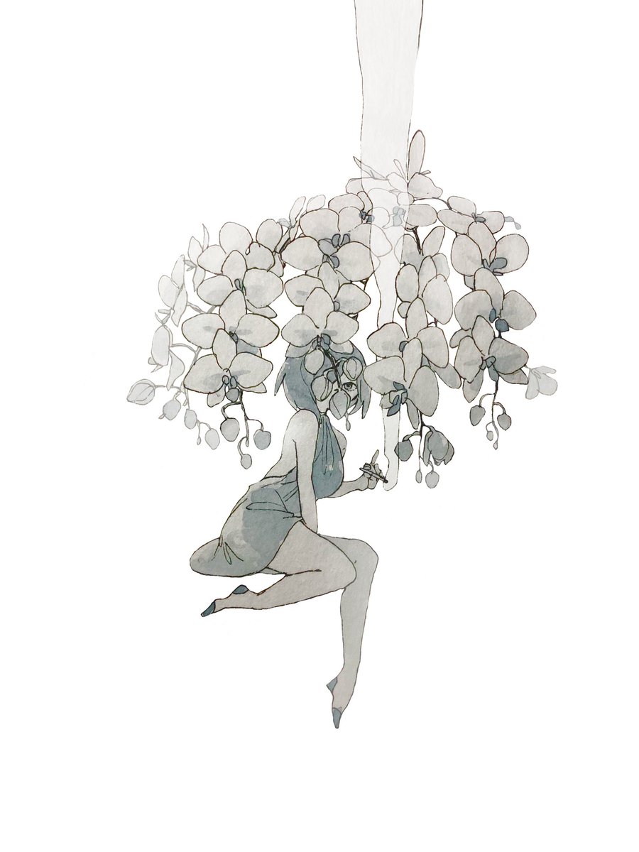 胡蝶しのぶ 胡蝶蘭 小倉まおのイラスト