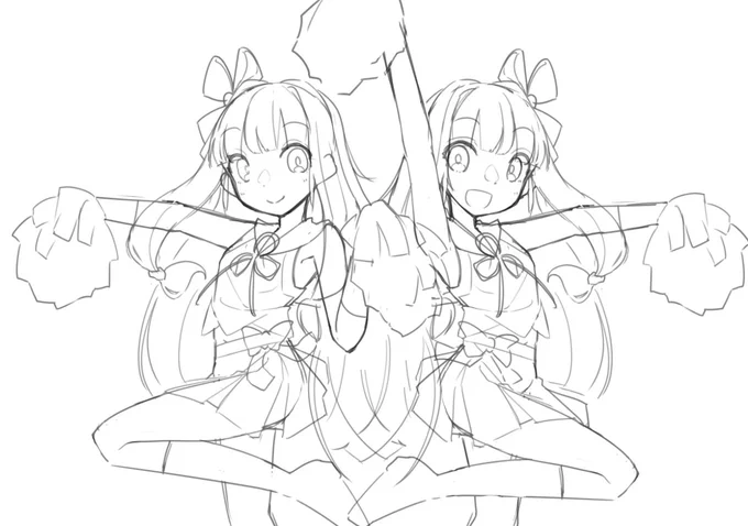 これはコトらぶ2で頒布するアクリルフィギュアのラフだよ??? 