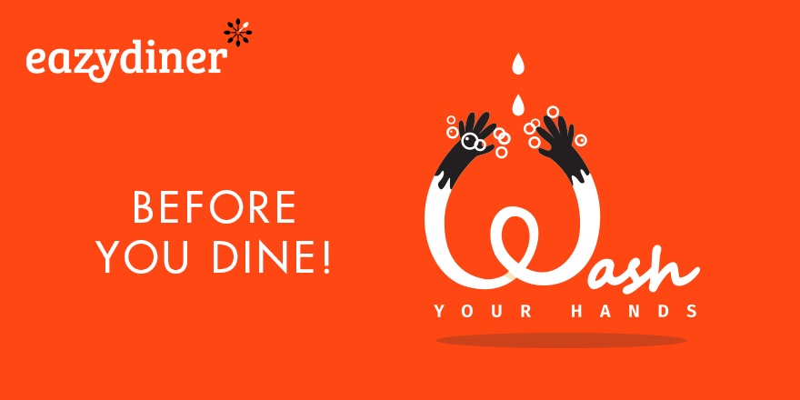 eazydiner's tweet photo. Need of the hour! Be safe 😇

#BeSafe #WashYourHands https://t.co/fbYRlkhPON