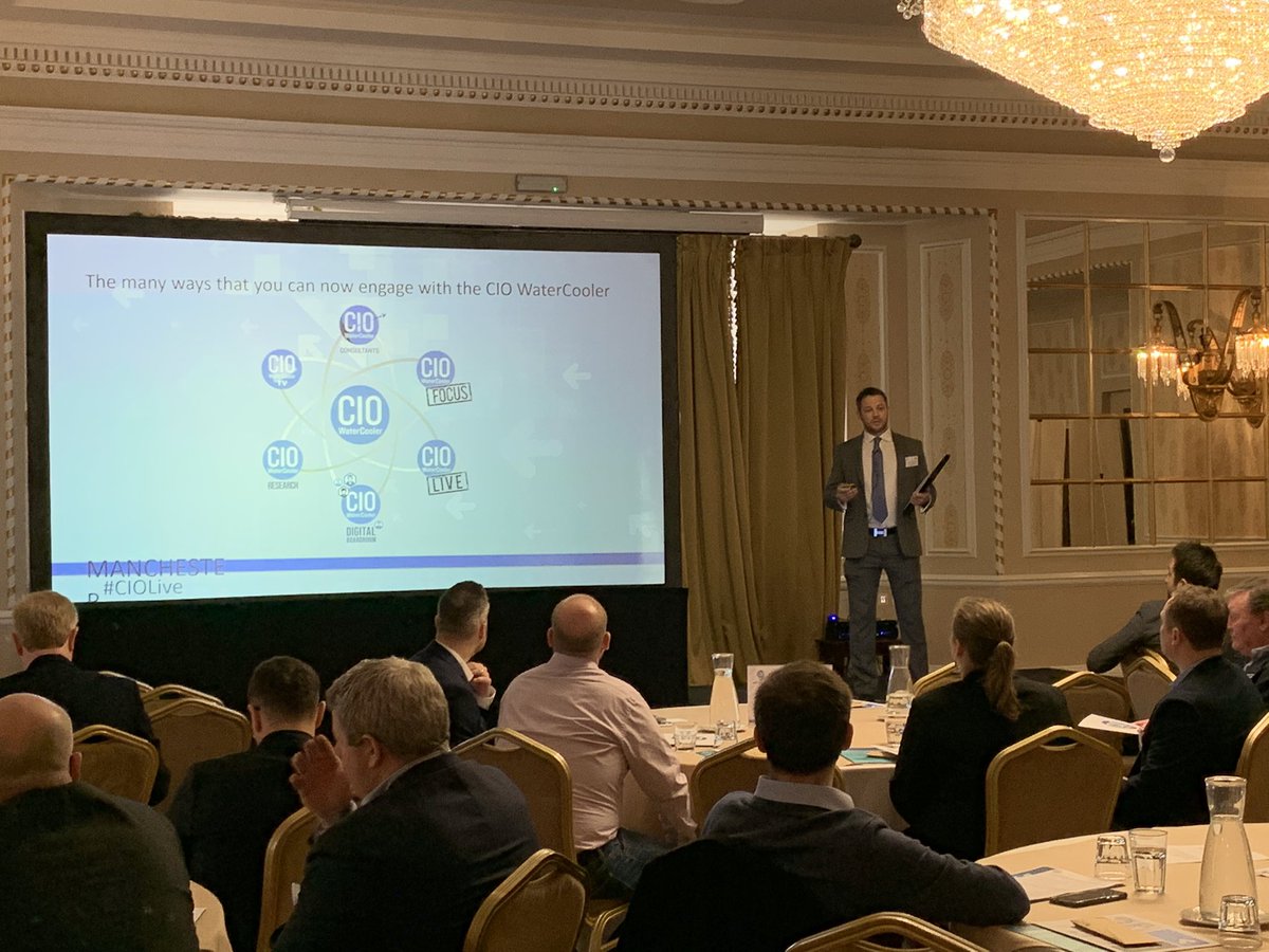 ljulioquinn's tweet photo. Welcome to all our guest at this years’ #CIOLive Manchester event @manchester_hall @CIOWaterCooler https://t.co/0NrT5T93je