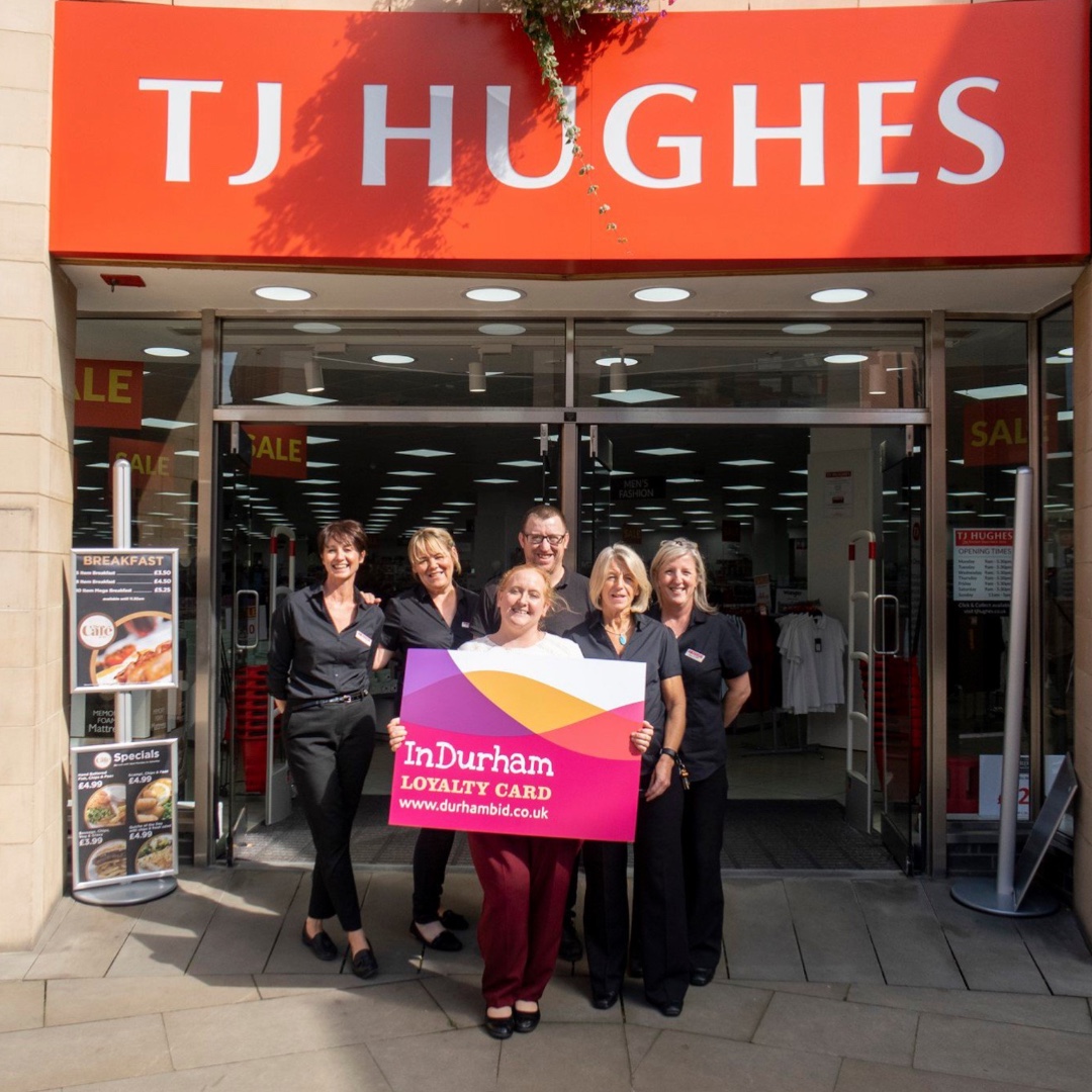 PrinceBishops's tweet photo. What a treat for all TJ lovers! 🛍 ✅
Shoppers at TJ Hughes in can enjoy 10% off purchases and 20% off at the TJ Café on a Tuesday & Thursday with an InDurham (@DurhamBID) Loyalty Card.
Sign up 👍🏻 https://t.co/98Qd594qzN
#Durham #PrinceBishops #InDurham https://t.co/jDVmRD9Pee