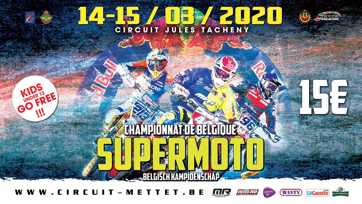 Le coup d'envoie de la saison de Supermoto aura lieu sur le circuit de Mettet le week-end du 14 et 15 mars ! 
Les inscriptions pour les pilotes se terminent ce samedi, minuit pile ! 
#Supermoto #Mettet #Championnatdebelgique