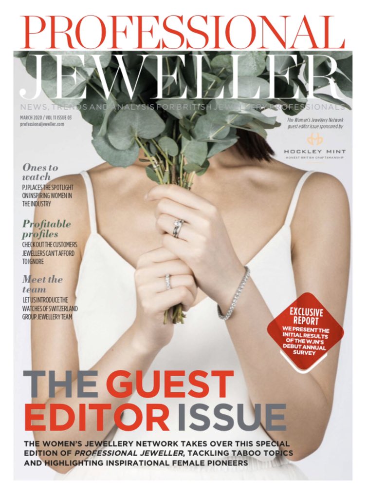 wj_net's tweet photo. PROFESSIONAL JEWELLER HAS LANDED!
The one where @wj_net guest edited an entire issue! 

Where #WJN talk #jewellery, #genderequity, #intersectionality, #futureconsumers, #EachforEqual &amp; share insights from our 1st survey! Read: https://t.co/ZNohT3PRdy

#womenforwomen #femalefocus https://t.co/9dHJhnQQQY