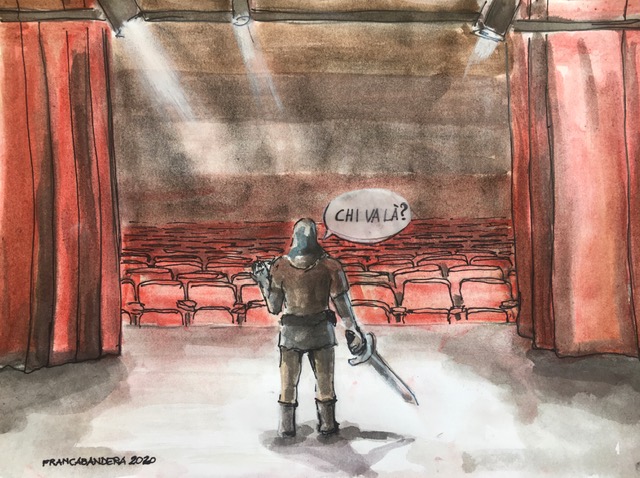 Cari amici, a seguito dell'Ordinanza del Consiglio dei Ministri, che prevede la sospensione di manifestazioni, eventi e ogni tipo di riunione in luogo pubblico, anche di carattere culturale, la programmazione è sospesa fino al 3 aprile. Immagine di Renzo Francabandera