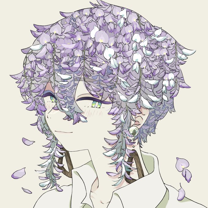 「green eyes wisteria」 illustration images(Latest)