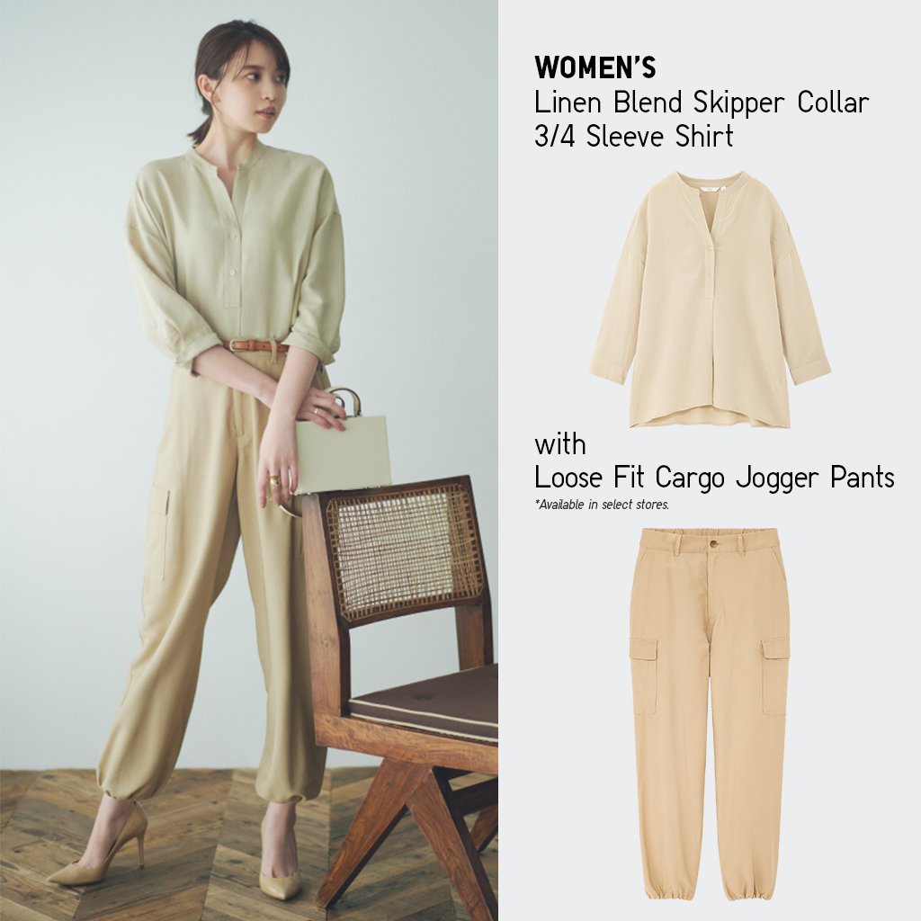 loose fit cargo jogger pants uniqlo