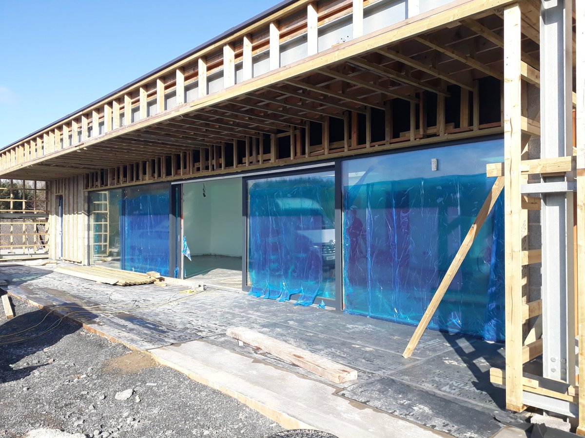 SPattersonCIL's tweet photo. The interesting stage when you see a build like this...it gets people thinking...

What is all those timber battens for?
What is going on there? 
How is that build going to look when it is finished? 

I can assure this new build is going to look fantastic when it is complete... https://t.co/hNWFZvJrL7