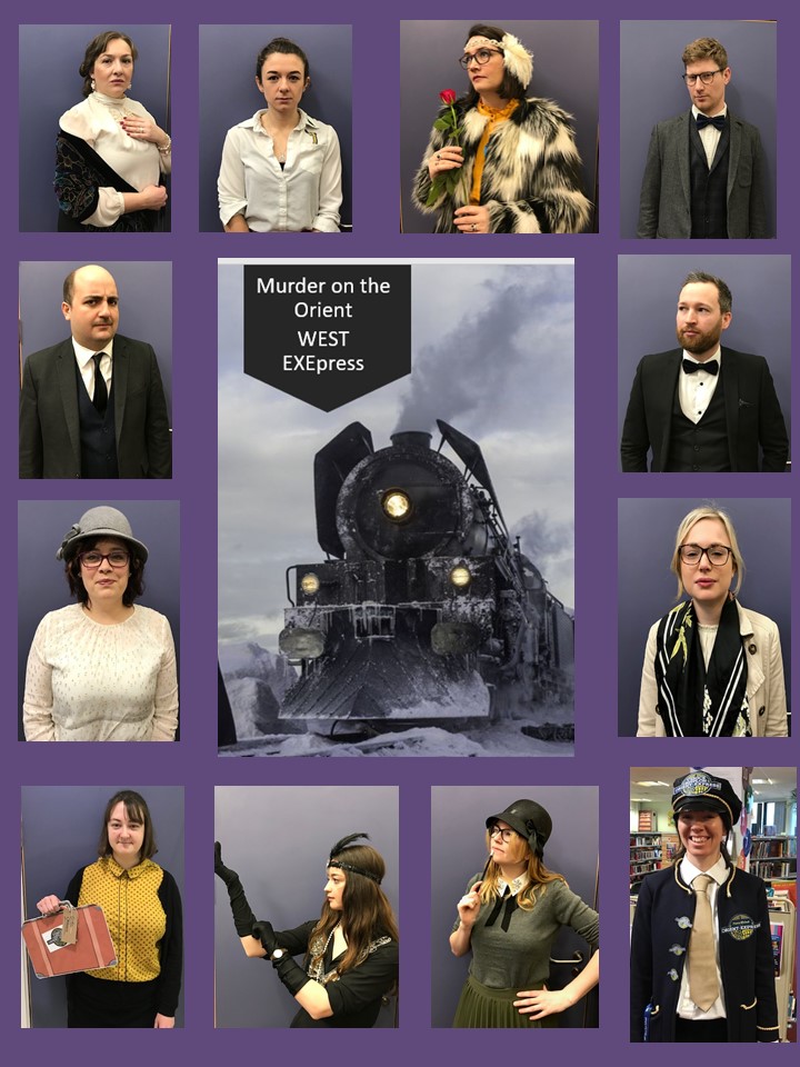 WestExeEnglish's tweet photo. #WorldBookDay2020 has brought a murder for our student Poirots to solve... but who in the English Department is guilty? https://t.co/ei4JQSQJDk