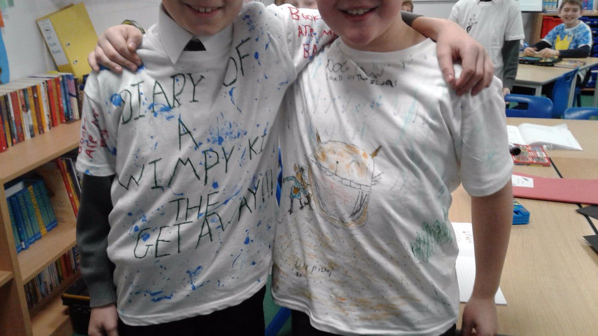 lyneschool's tweet photo. Some fantastic t-shirts to celebrate #WorldBookDay2020 https://t.co/TECHFGgs5N