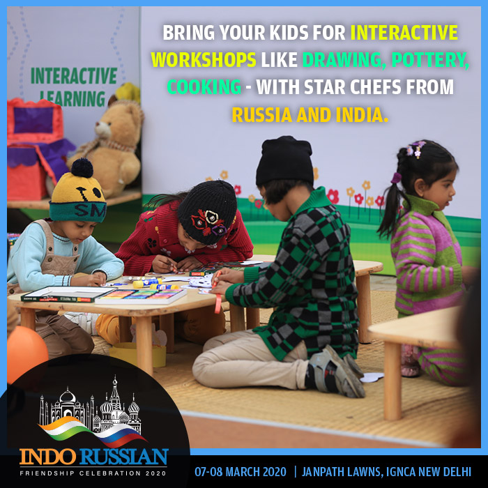 irfcevent's tweet photo. @irfcevent 2020 has multiple workshops like #Drawing, #Poetry, #Cooking, #Pottery, #StoryTelling &amp; many more.

Workshop registrations are on first come first serve basis.

Register here to visit the event - https://t.co/xyZ0Sr64tw

#IRFC2020 #IndoRussia #IndiaRussia #EIGroup https://t.co/y6dUslfi6l