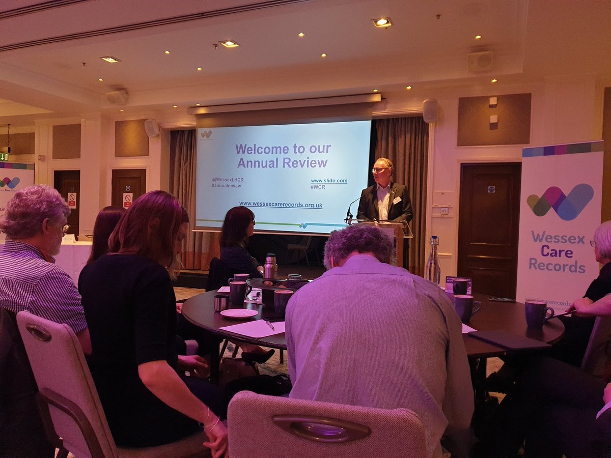 brooks_faye's tweet photo. Phil Richardson kicking off our Wessex Care Records Annual Review 
@WessexLHCR @DorsetCareRec1 @CHIEnews #wessexcentreofexcellence https://t.co/2st06MAm6W