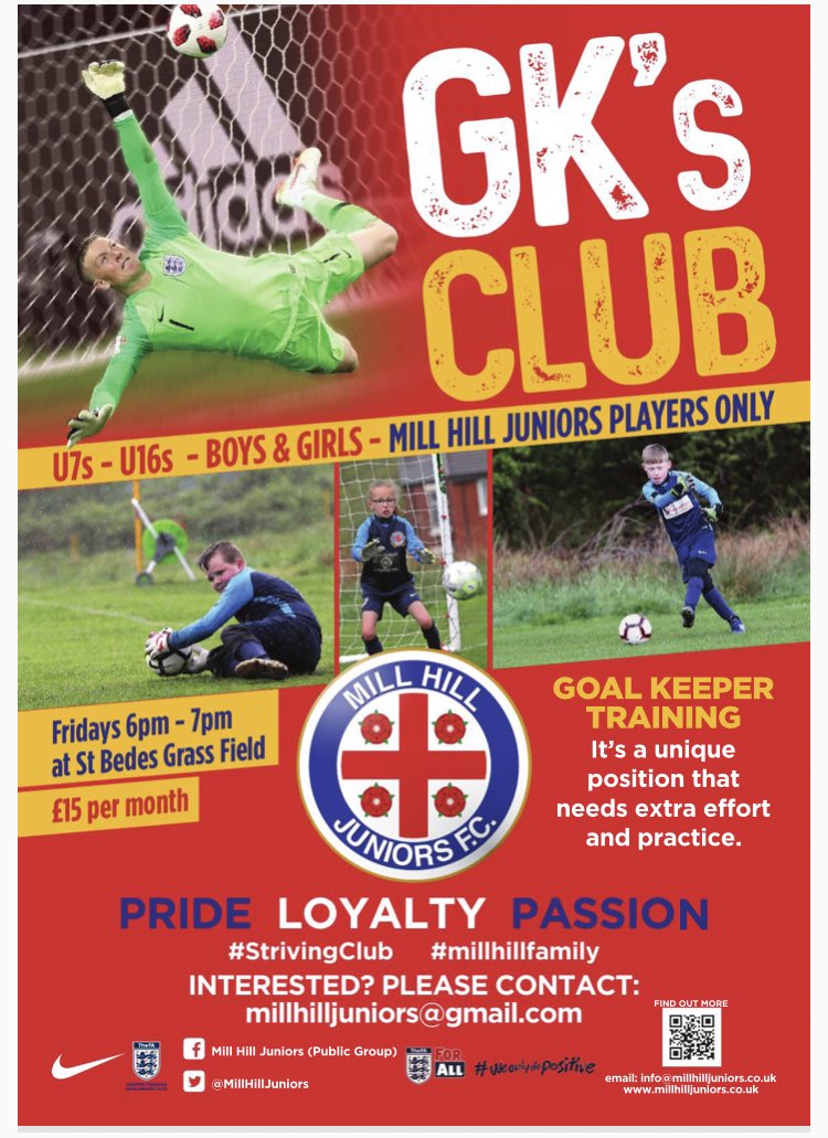 MillHillJuniors's tweet photo. Opportunity! Please RT!

GK Lead Coach - Wanted!

Please contact us info@millhilljuniors.co.uk https://t.co/muVTW1p3Sc