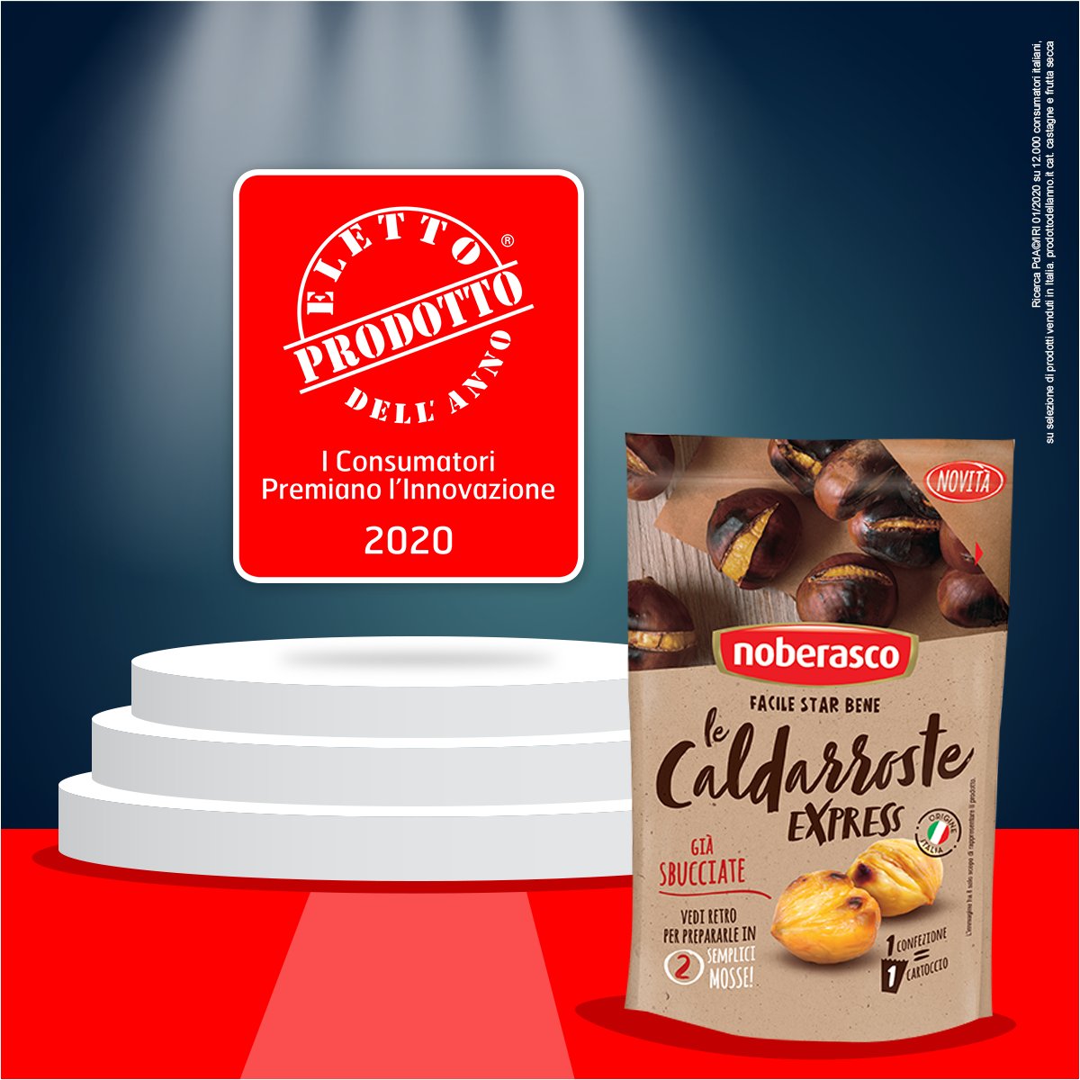 Le nostre Caldarroste Express sono Prodotto dell'Anno 2020 nella categoria Castagne!
Grazie a tutti, siamo felici di potervi offrire prodotti sempre più innovativi 🙂🎊 
#FacileStarbene #ElettoProdottodellAnno2020