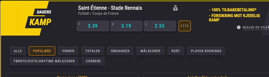 CoolbetGames's tweet photo. Konkurranse! 🤑⚽️

Dagens kamp er hentet fra fransk cup med verdens beste odds og kjedelig kamp-garanti i vår sportsbook. 🇫🇷

https://t.co/WWaeqrNGMn

Retweet + rett resultat gir oddsbonus til tre med rett svar. 

#2pl #2fotball #Norgesbestebookmaker #odds https://t.co/vAfQCOdLKT