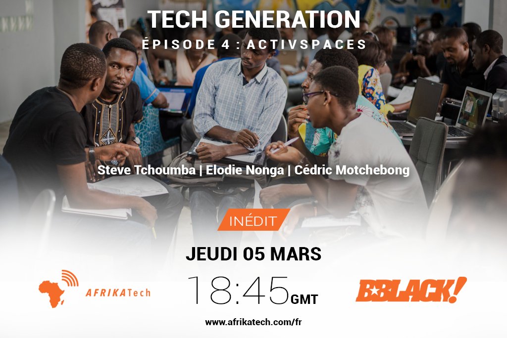 JamaaWork's tweet image. Découvrez la story de @ActivSpaces hub d&apos;innovation technologique leader au Cameroun. Jeudi 5 mars à 18h45 GMT (soit 20h45 Paris) sur @bblack_africa cc @africatechie @freethinkingST  
#TechGeneration #AfrikaTech