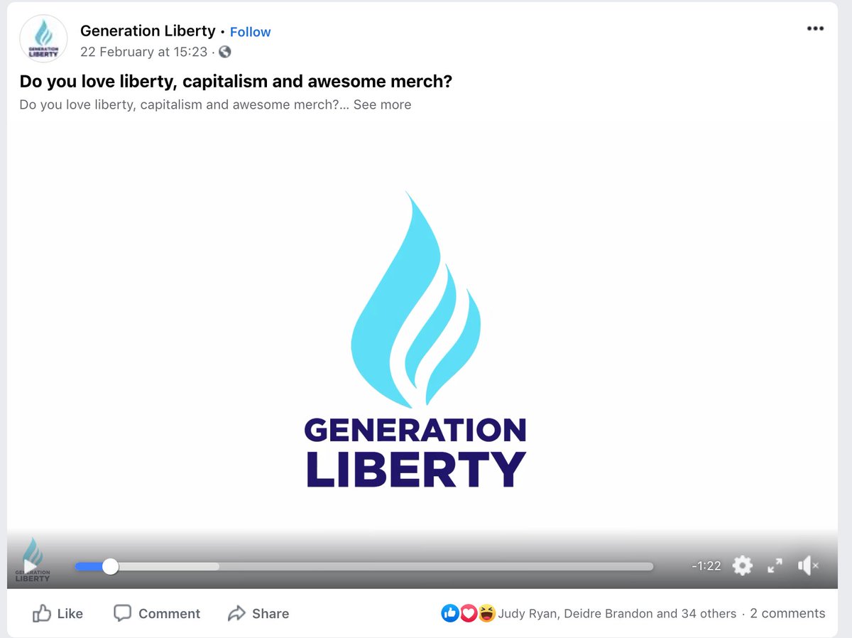 RonniSalt's tweet photo. Hey woke peeps . . . do you love liberty, capitalism & awesome merch? 😎
Who'd like to join @TheIPA's new yoof arm? I know. I can hear your screams
They - Generation Liberty - were set up to stop the Inst of Public Affairs from falling into the grave of old age & irrelevancy. https://t.co/LxrkWarEC9
