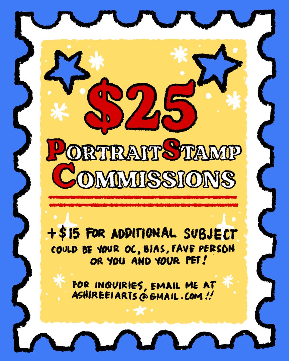 ashireei's tweet photo. 🌟🙏 RTs are super appreciated🙏🌟

Hi!!! I’m accepting digital portrait stamp commissions (actual samples in the pictures!) I’m open to 5 slots for now as a dry run 🙏🌟✨ 

🌟1 free revision
🌟payment via Paypal or BDO

for more inquiries email me at ashireeiarts@gmail.com 🌟 https://t.co/d9IUGfdjDQ