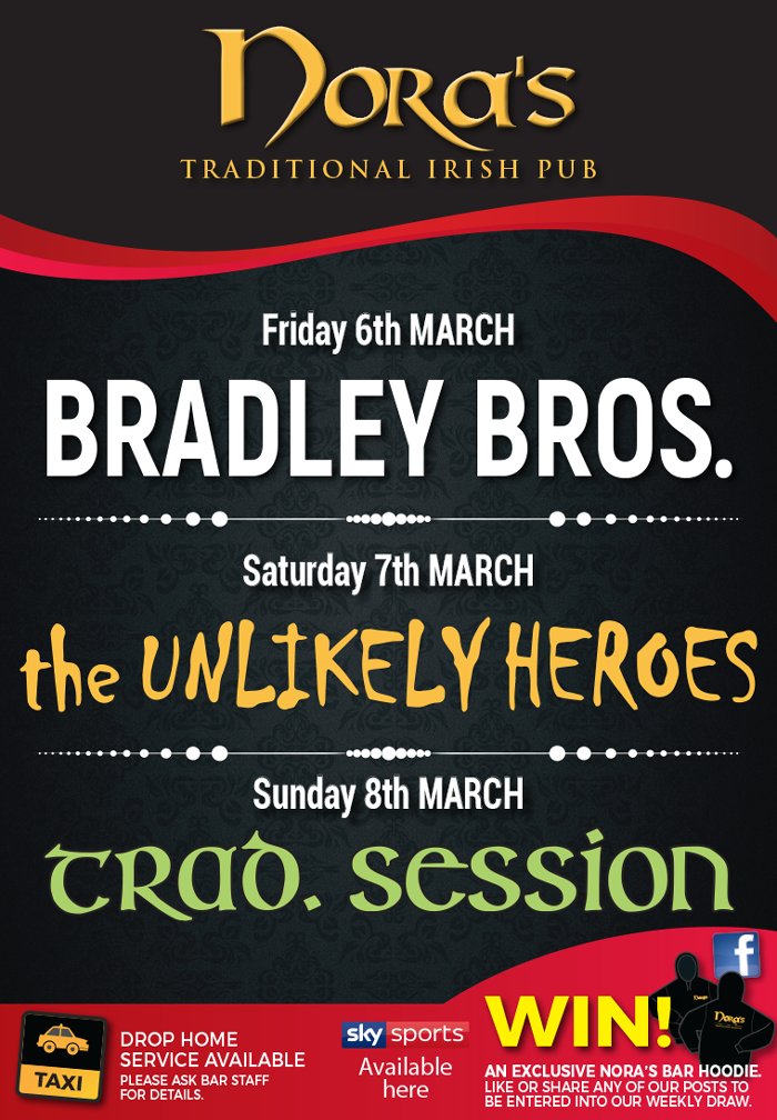 Take a look at this weekends line up!