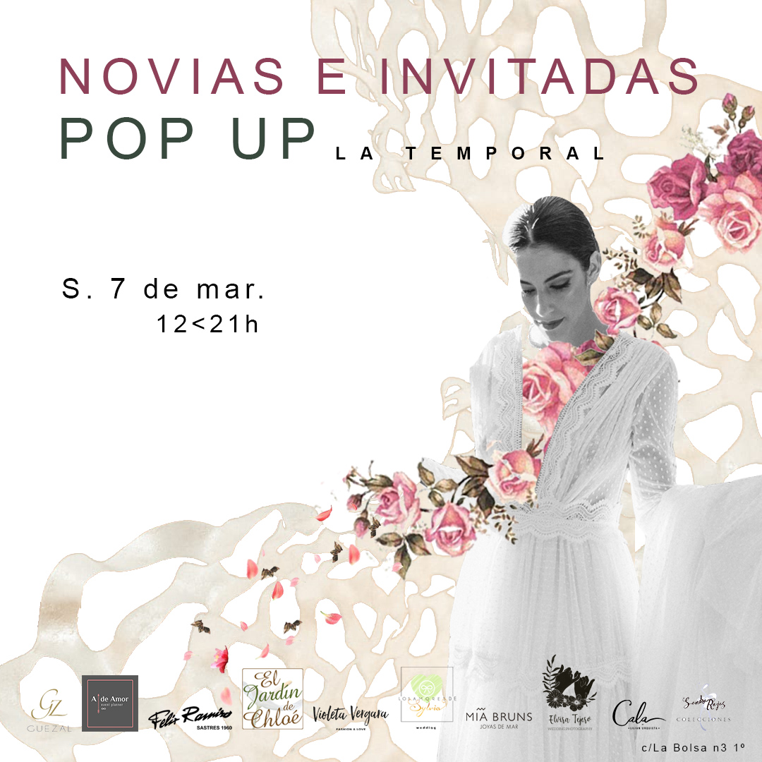 LaTemporalMLG's tweet photo. Te esperamos este sábado en nuestra #weddingpopup desde las 12 hasta las 21h en c/ La Bolsa n3 1 piso en #LaTemporalMálaga. La entrada es total gratuita y te asesoraremos para un día tan especial. 

#bodasmalaga #eventosmalaga #popup #malaga #organizaciondebodasyeventos https://t.co/o0lvux7vEd