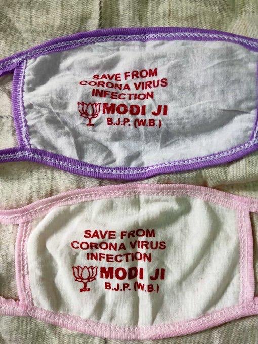 Shashi Tharoor West Bengal Bjp Distributes Masks To Those Wanting To Be Saved From Coronavirus Modiji Of Course Merely Listing The Toxic Afflictions You Want To Be Saved From