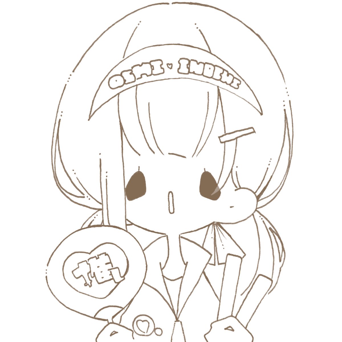 緑、黒、線画、線画(文字入れ用)