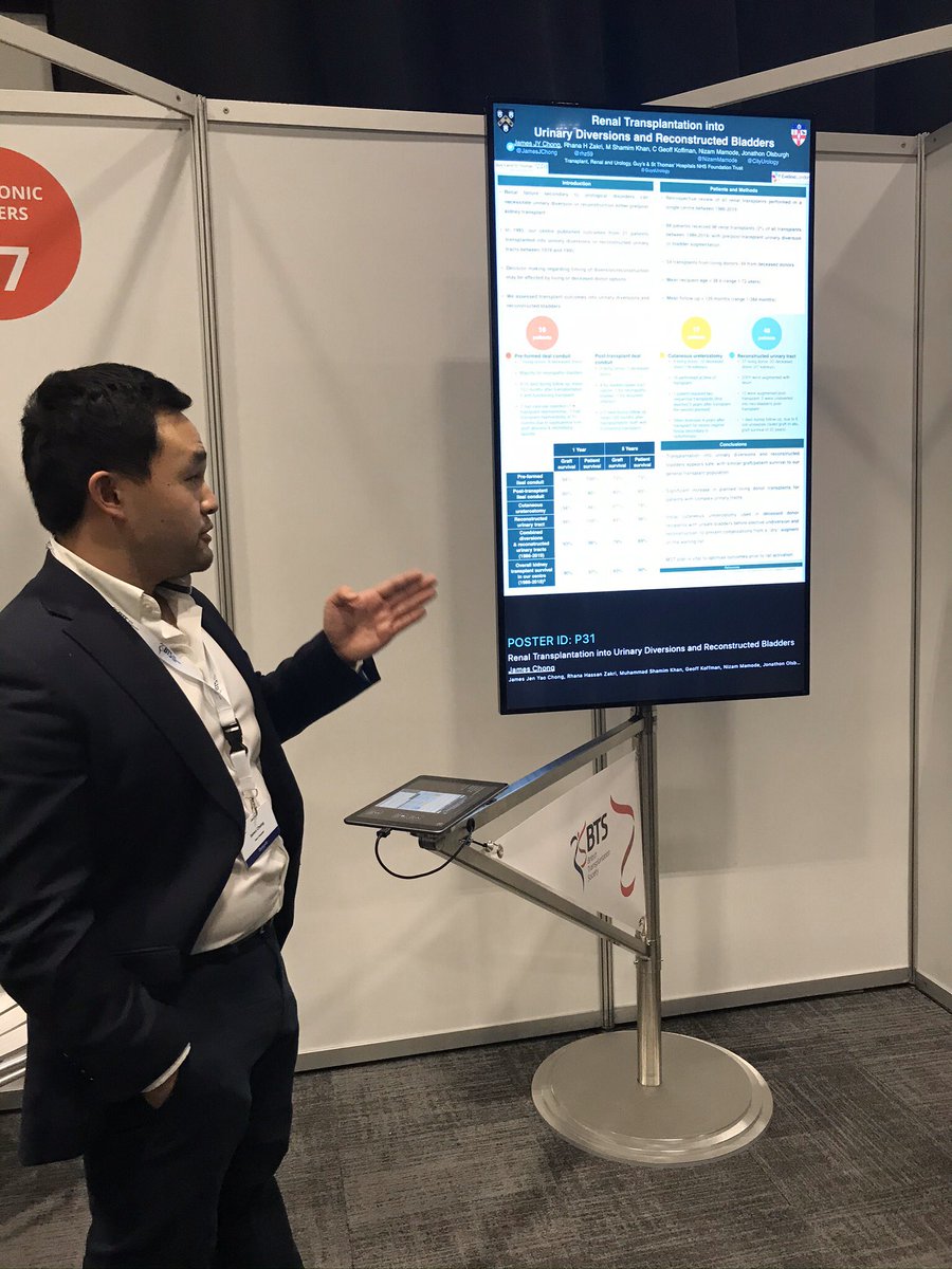 KikiSran's tweet photo. @jamesjchong presenting @GSTTnhs experience of transplantation into urinary diversions &amp; reconstructed bladders @CityUrology @rhz59 @NizamMamode @KessarisN #BTS2020 https://t.co/wJIv7q8CnV