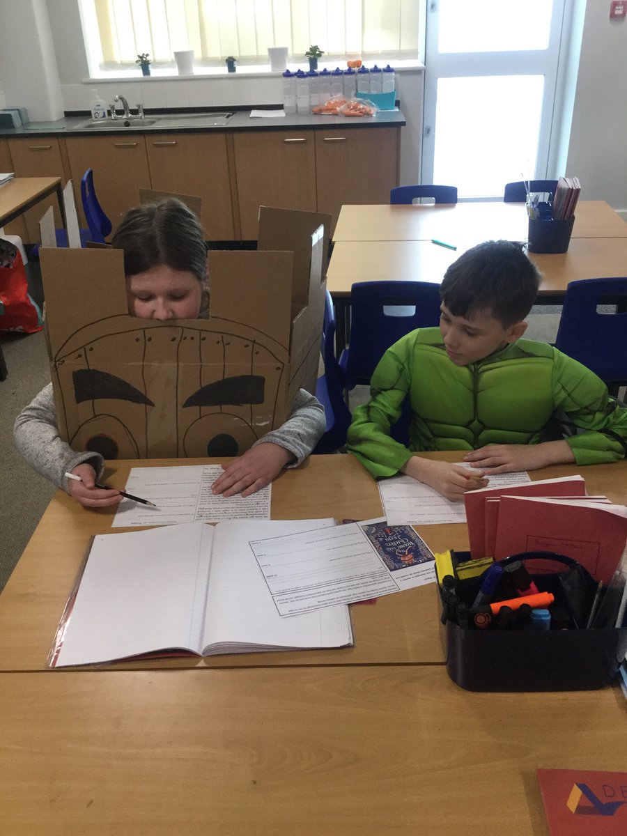 MissCoopey's tweet photo. We’re fluency marking our World Book Day text in preparation for our performance this afternoon. @SimpsonsLane https://t.co/wdxSPKl6OX