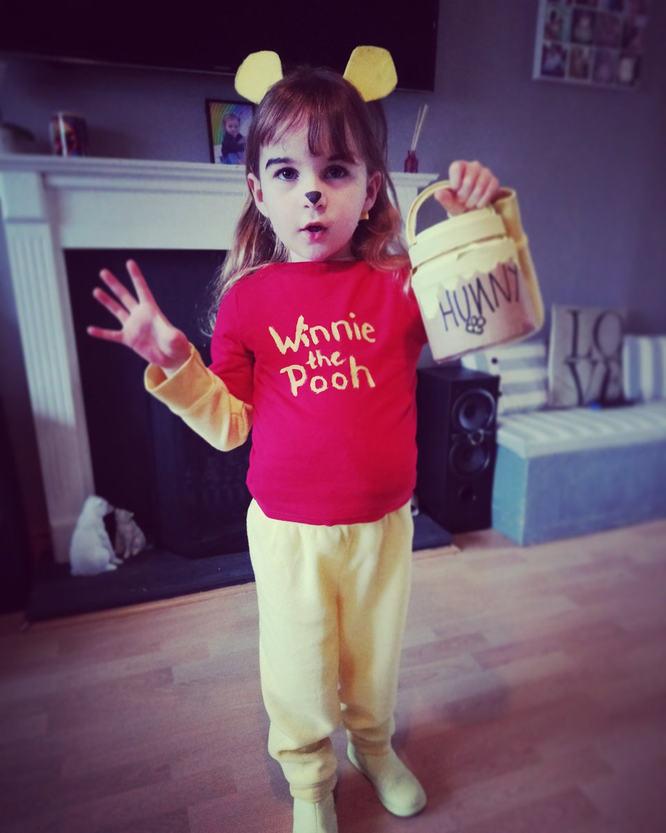 Our beautiful little Pooh Bear for #WorldBookDay <a href="/thismorning/">This Morning</a>