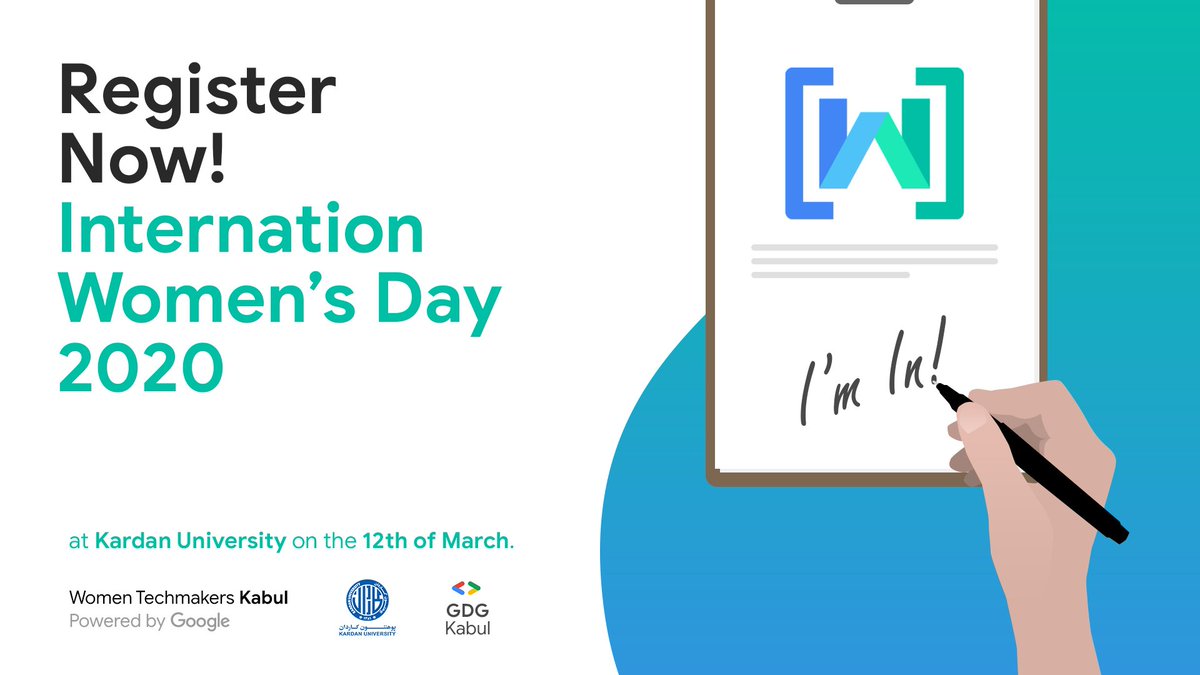 gdg_kabul's tweet photo. Seats are limited! Grab yours while it is available.
Register here: https://t.co/HWk1CI2wq5
    
#WeRiseTogether @wtmkabul https://t.co/Hm4xThBCvm