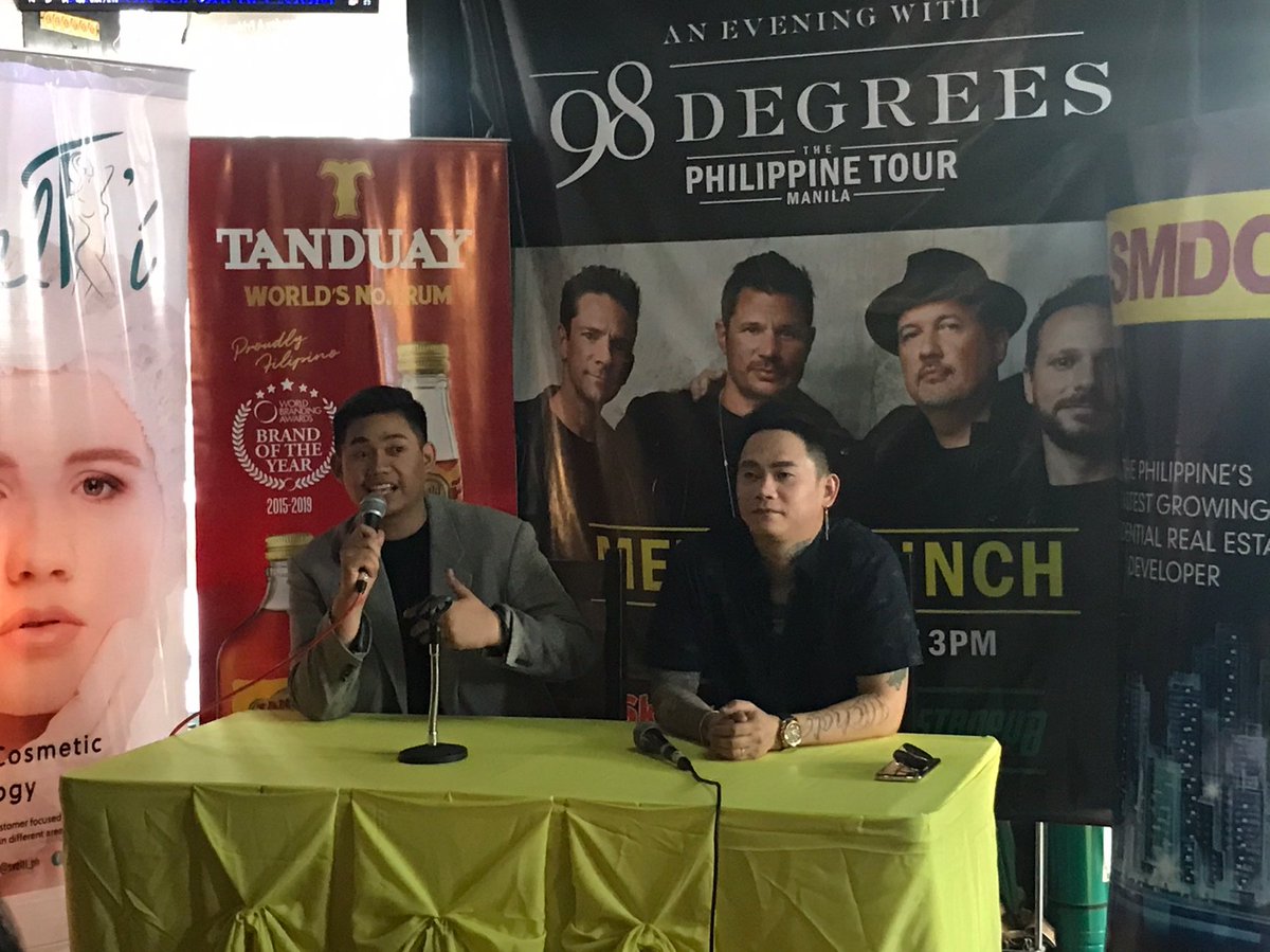 polarisabscbn's tweet photo. Blog conference for 98 Degrees Concert in Manila featuring our very own R&amp;B Charmer,Mark Michael Garcia! https://t.co/bFXds1ZLgM