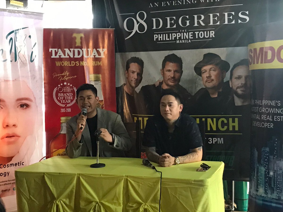 polarisabscbn's tweet photo. Blog conference for 98 Degrees Concert in Manila featuring our very own R&amp;B Charmer,Mark Michael Garcia! https://t.co/bFXds1ZLgM