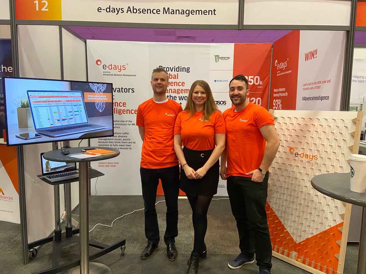 edayssoftware's tweet photo. Our super team of absence experts are at #AdvancedWorld today to discuss absence intelligence and employee wellbeing

Be sure to pop across to Stand 12 and try your luck on our plinko board for a chance to win a FitBit!

#AdvWorld #AbsenceIntelligence #EmployeeWellbeing https://t.co/Rcqe18jOsg