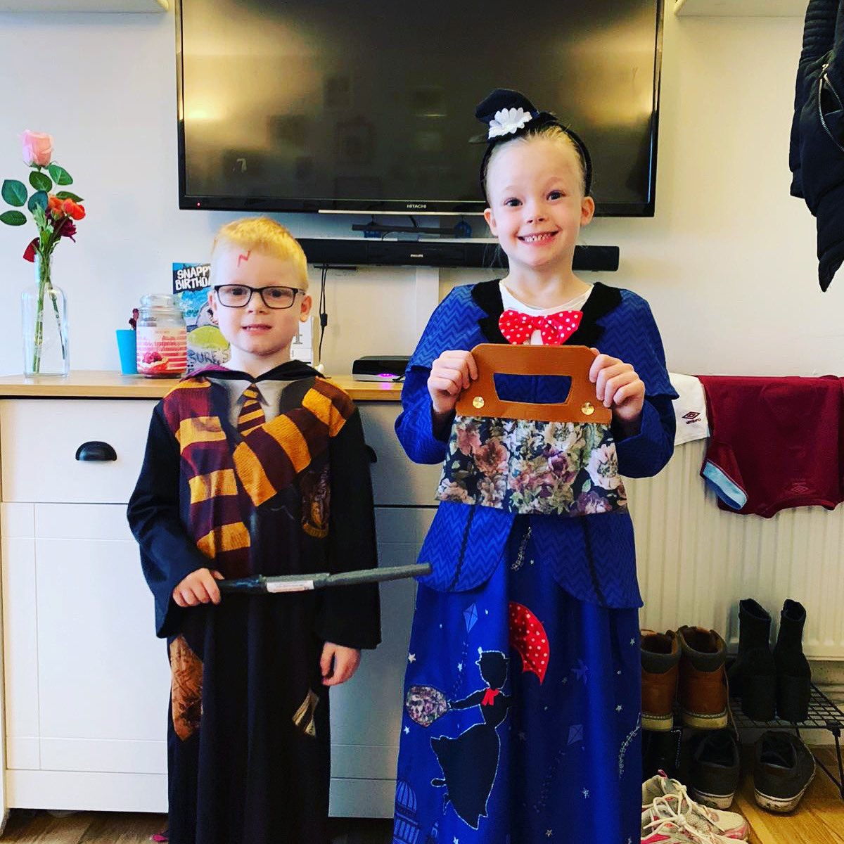 My loves dressed for world book day. ♥️
