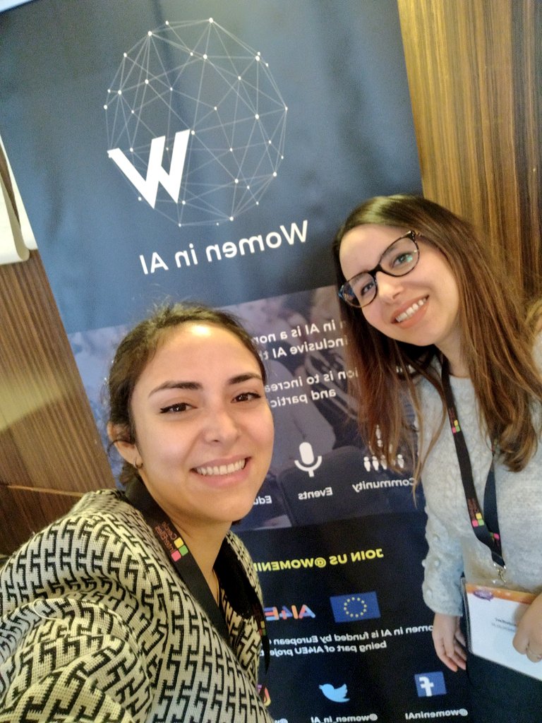 MoojanAsghari's tweet photo. Hello Paris! With Ania we're today at #Coloque @InterElles in Maison Internationale to early-celebrate Women's Day and talk about #ethics in #AI! @women_in_ai #womeninai #WomensDay https://t.co/22UuToJ9QZ