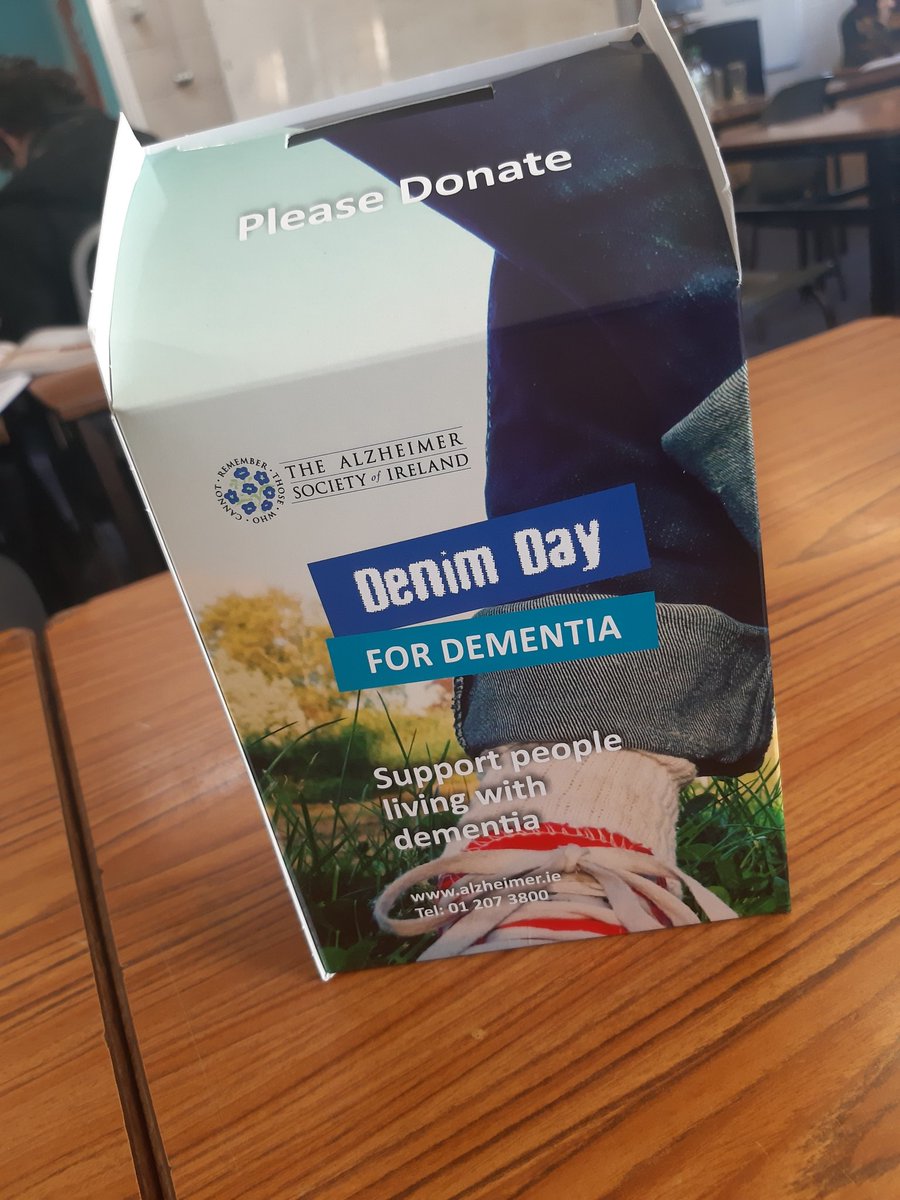 Denim Day Tomorrow!! Please donate to the Alzheimers Society 💜💜 <a href="/alzheimersocirl/">The Alzheimer Society of Ireland</a> <a href="/YSInow/">Young Social Innovators</a>