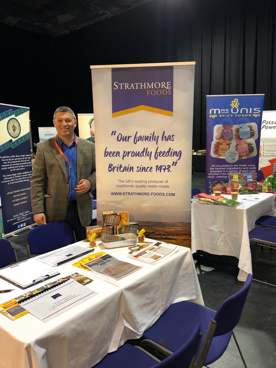 StrathmoreFoods's tweet image. We're at the @scotfooddrink supplier showcase today! Come and say hello to our Sales Manager John!