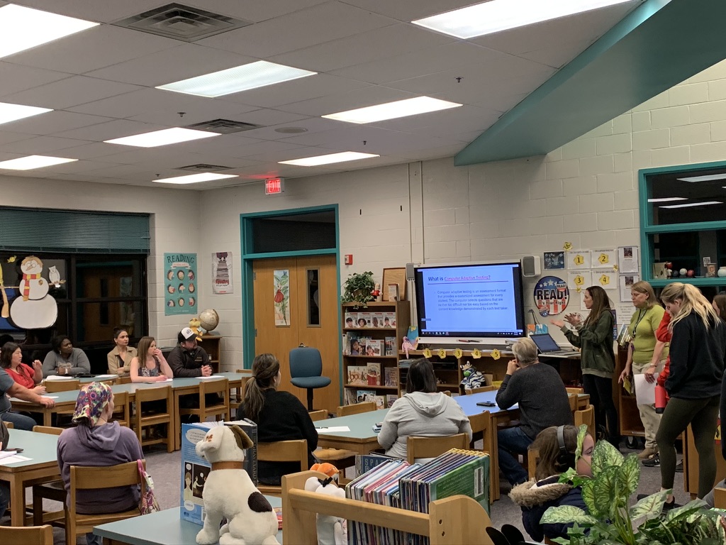 ShelleyPohzehl's tweet photo. Thank you to all of the parents who attended the SOL test info. night last night and a special thank you to our 3rd grade teachers. Your presentation was full of great info to prepare students and parents. #bennettroars https://t.co/7NL5FbX0dz