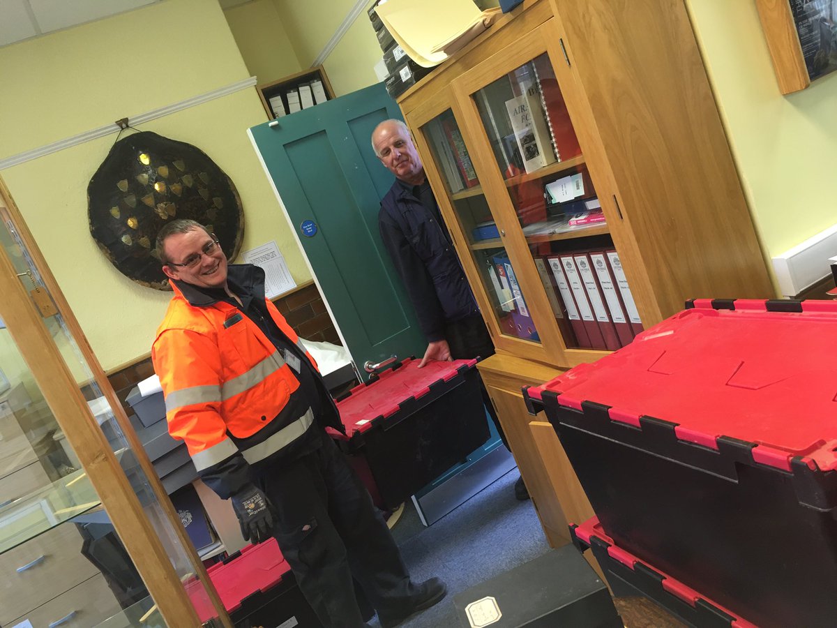 OundleArchive's tweet photo. Couldn’t do a move without these guys! Thank you. #Archives #archivemove #boxes #crates https://t.co/aWLYfRfxeN